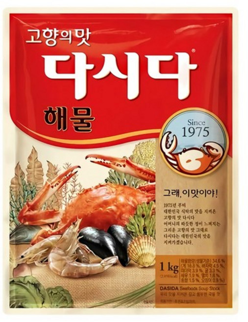다시다 고향의 맛 해물, 1kg, 4개