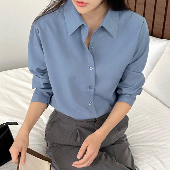 루나제이 여성 블라우스 구김없는 여자 셔츠 링클프리 14가지 컬러