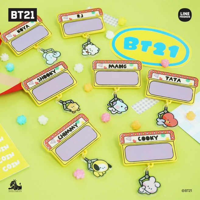 BT21 造型夾子