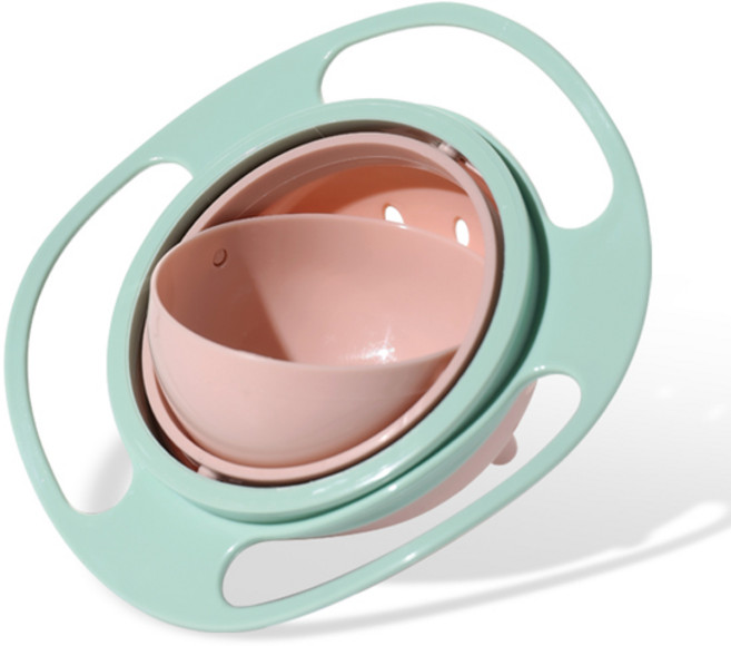 루핏 흘림방지 유아식기 스낵볼 아기간식그릇 D3G309, D3G309 핑크민트, 1개