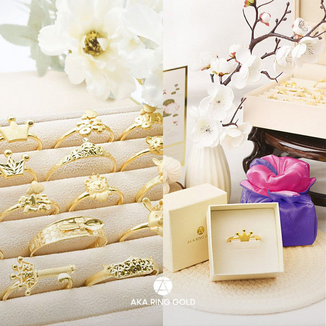 [선물포장] 범띠/토끼띠 19종 순금 아기백일 돌팔찌 7.5g 2돈 두돈