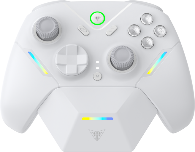 JAMJAKE 무선 게임패드 JXPro 컨트롤러 홀센서 PC 스위치2 모바일 호환 저지연 조이스틱, 1개, JXPro-화이트(충전 도크 포함)