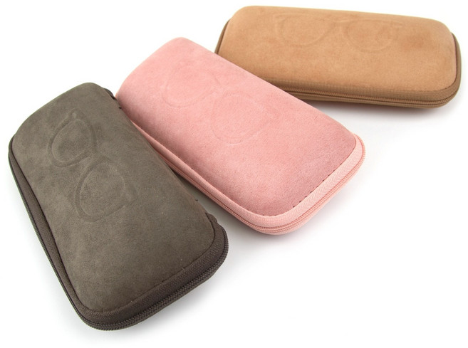 안경케이스 스웨이드 소프트 지퍼 (1+1)