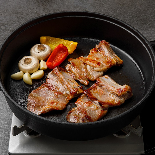 프리미엄 박수 갈비 한돈 돼지 저온숙성 캠핑 바베큐립 홈파티 수제 양념 국내산 3kg, 1개