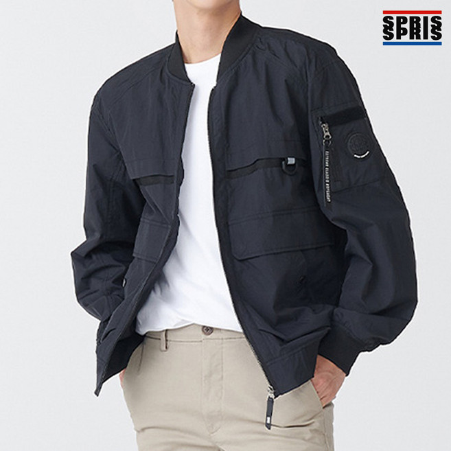 스프리스 남녀공용 항공점퍼 블랙