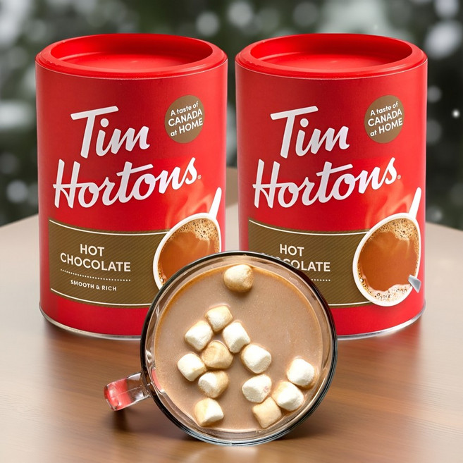 캐나다 팀홀튼 핫 초콜릿 코코아 파우더 분말 500g x2팩 핫 초코, 1