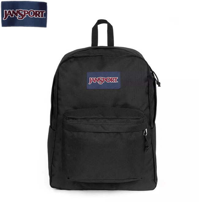 잔스포츠 백팩 슈퍼브레이크 중고등학생 블랙 어린이 대학생 랩탑 가방, 1개, Black