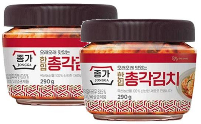 종가 한입 총각김치 (PET) 290g 2개