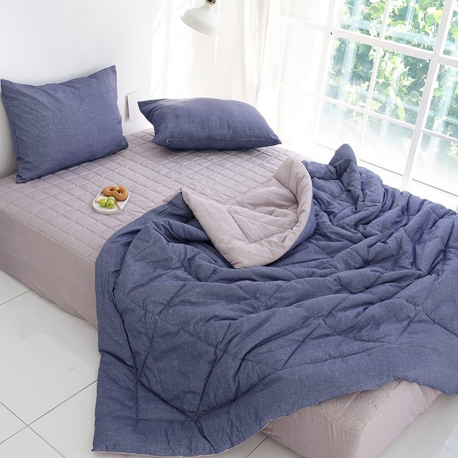 국산 먼지없는 MH 알러지케어 차렵이불 누빔 매트커버 3종 세트