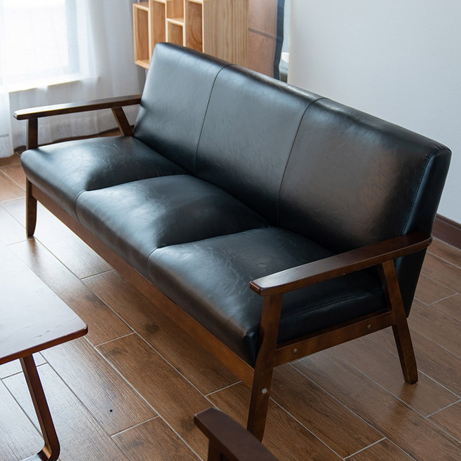 사무실 소파 3인 휴게실 리셉션 사무용소파 3인용의자 단일 응접실 업소용쇼파, 1인용 0 65m 39cm 좌고, 업그레이드 원목랙 민트