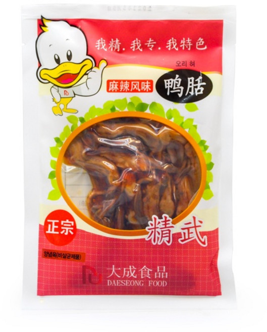 천미방 중국식품 대성 마라맛 삶은 오리 혀 중국 식품 간식, 1개, 80g