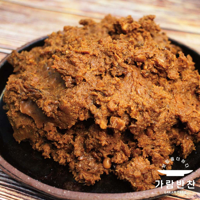 전라남도된장 2kg 가람시골된장 재래식된장 가람반찬 100%국내산 국산된장 국산콩 천일염, 1개