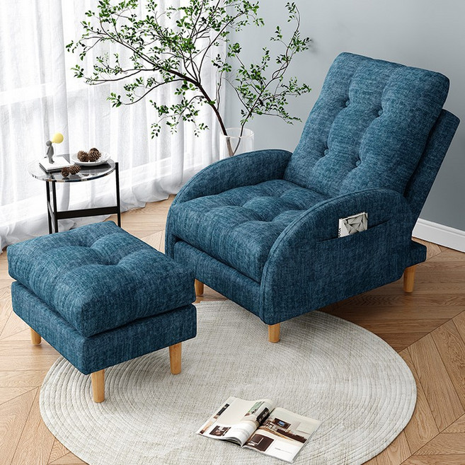 북유럽 거실 수동 1인용 리클라이너 소파 쇼파 의자 수면 베드 수유, O. 블루페달일반 버전고양이 긁힘 방지 베이비, O. 블루페달일반 버전고양이 긁힘 방지 베이비