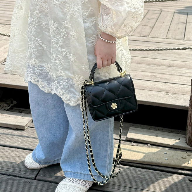 UPPERCUT 여아 엠보 미니백 러블리 공주 핸드백 클래식 키즈 숄더백