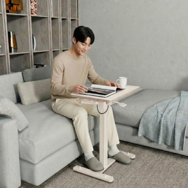 핏쳐 양방향 각도조절 사이드테이블 TS3L, 화이트