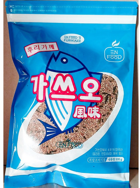 가쓰오후리가케 (이엔 청색 500g) [할인특가] 카페/분식점/유부초밥용/밥조미, 1개, 500g