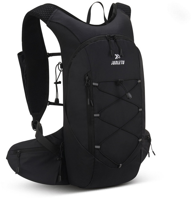 리치모리 가벼운 등산 트레킹 아웃도어 가방 배낭 백팩, 1개, 블랙