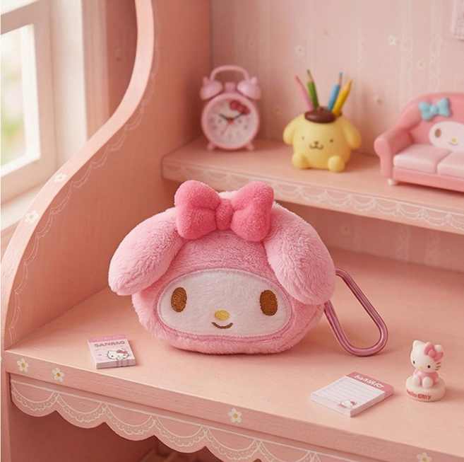 마이멜로디 카라비너 미니 파우치 동전지갑 키링