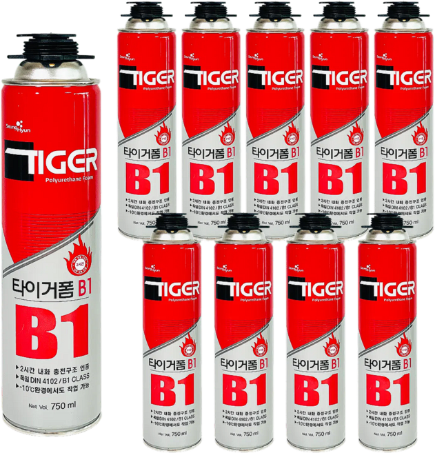 우레탄폼 B1 불에안붙는 방화용 폼 건용, 10개