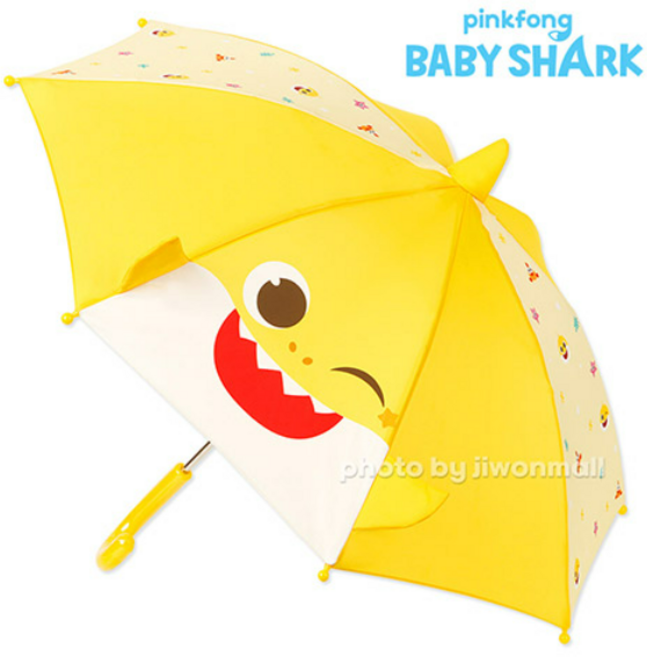 핑크퐁 아기상어 우산 패턴 40 입체우산 핑크퐁 우산 유아 어린이 우산 아기 아이 우산 5~6세용