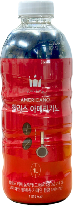 할리스 아메리카노, 1L, 1개입, 4개