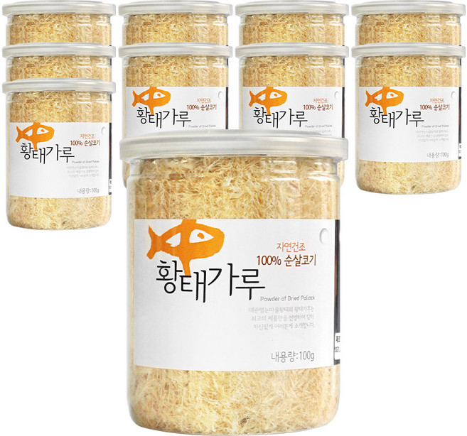 강원도 대관령 눈마을 자연건조 황태가루, 10개, 100g