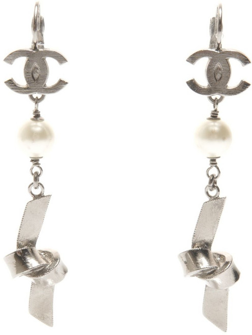 샤넬 중고 2006 펄 장식 이어링