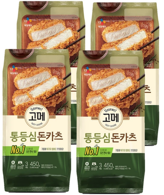 CJ제일제당 고메 바삭튀겨낸 통등심돈카츠, 1세트, 1.8kg