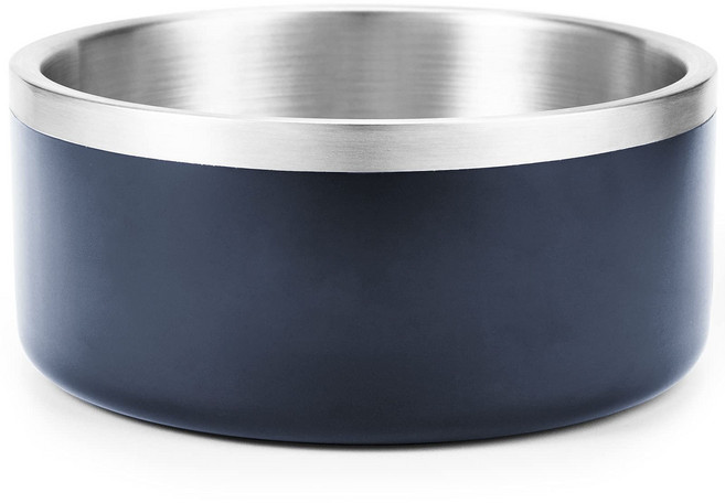 Jaoul 프리미엄 스테인리스 스틸 논슬립 반려동물용 식기 1200ml, 1개, 블루