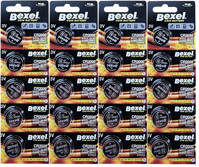 벡셀 CR2032 리튬전지 20개입(5개입X4개) 코인전지, 4개, 5개입
