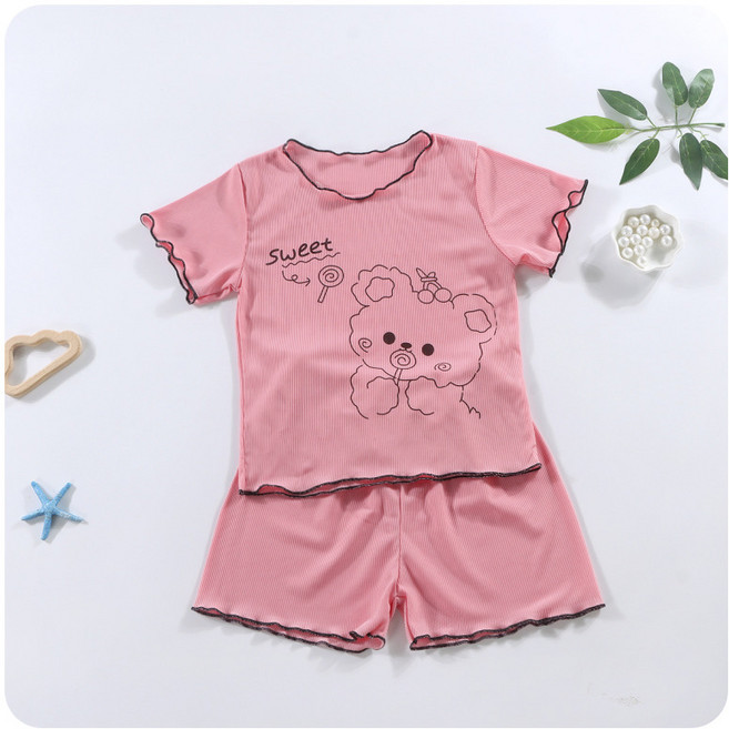 아동 쿨베어 홈세트 스윗 실내복 110-150 잠옷 파자마 여름용 남여공용 냉감