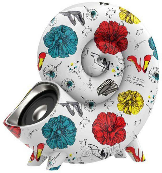 소라스피커 램프 led 스피커 선물 특이한 수면 무드등 무선 블루투스 조명, 페인팅 패턴 IV