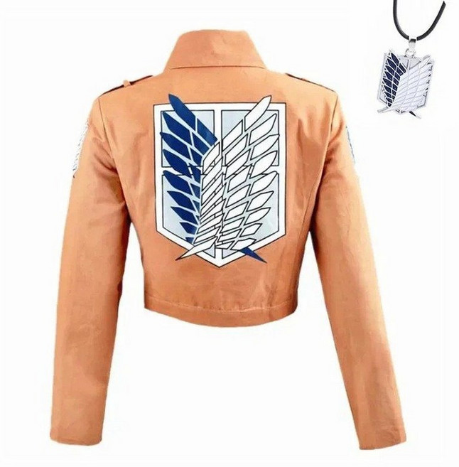 졸업사진컨셉 진격거애니 진격의거인 조사병단 재킷 심장을바쳐라 일본 애니메이션 코스튬 프린트 자유의 날개 할로윈 코스프레 남녀 졸업사진