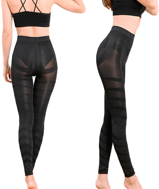 의료용 압박레깅스 보정스타킹 무발 블랙, 1개, 팬티스타킹/허리 높이