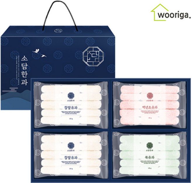 소담한과 찹쌀유과 선물세트 4호 명절 설날 추석선물세트, 1개, 500g
