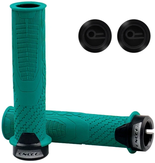 [호환제품] ENLEE 자전거 고무 그립 산악 핸들 바 커프 MTB 소프트 쇼크 업소버 커버, 01 CHINA, 02 XiangJiao1 bia green