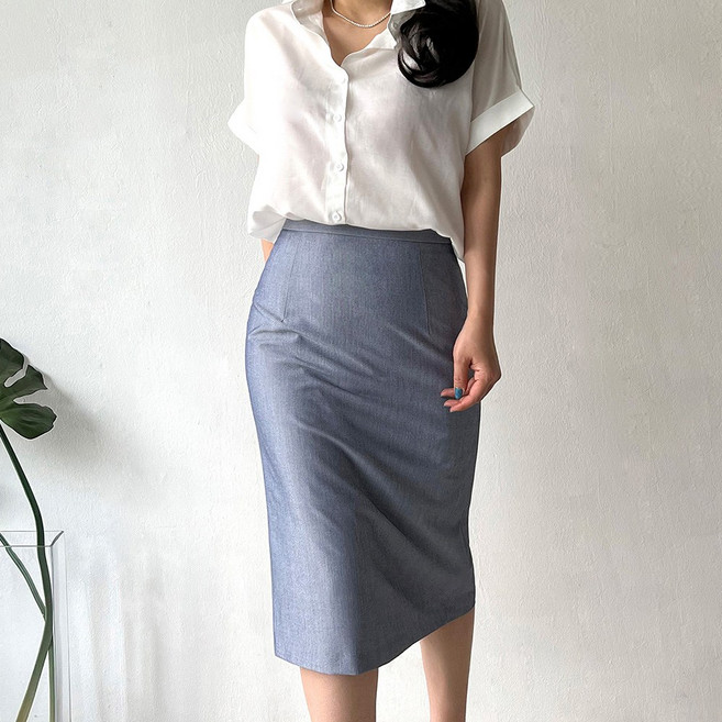 네모엔룩 여성용 써머베이직 여름 정장 오피스룩 스커트