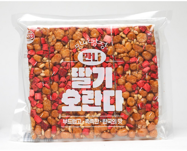 만나오란다 말랑쫀득 딸기오란다 벌크 12조각, 1개, 155g