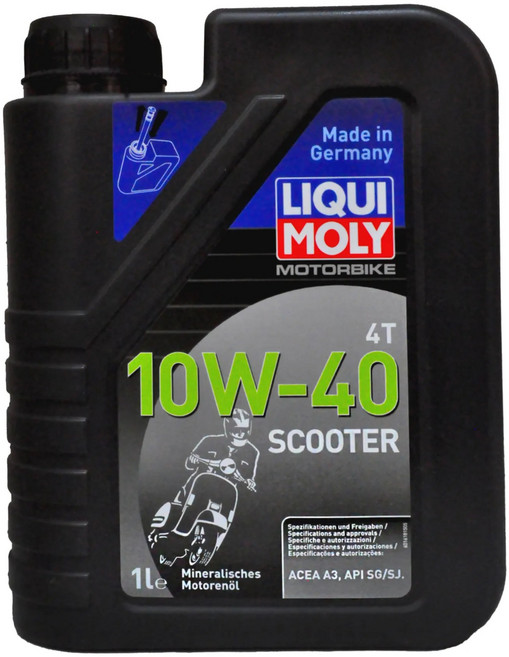 LIQUI MOLY 機車專用機油 10W-40 SC00TER 1公升 德國製造, 1, LIQUI MOLY MOTORBIKE SCOOTER 4T 10W40 1L #1618