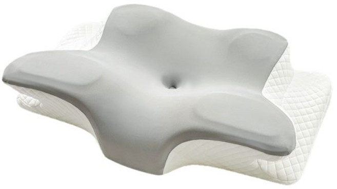 蝶型記憶枕 慢回彈記憶棉 兩段式高度, 蝶型雙向記憶枕, 1件