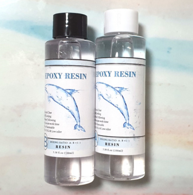 고투명 크리스탈 투명 에폭시레진 100g 200g 500g 자연경화 레진, 100ml, 1개