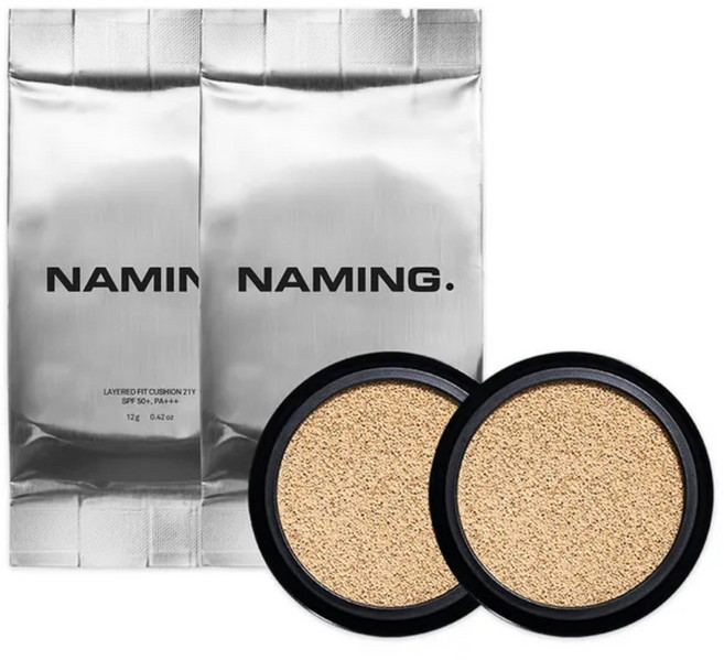 네이밍 레이어드 핏 쿠션 리필, 2개, 12g, 19N