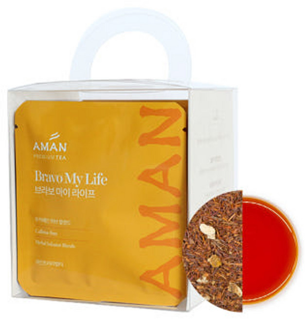 브라보 마이 라이프(루이보스 블렌드) 10개입 퍼플 시리즈 친환경 PLA 생분해 필터, 1세트, 리필형(투명손잡이형)