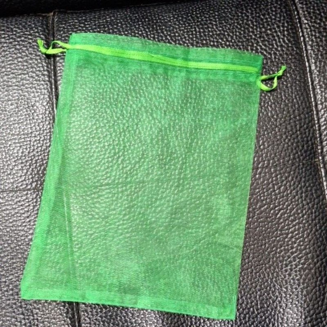 防蟲叮咬沙網水果袋百香果綠色 可重複使用 透氣性佳 保護水果健康成長, 1個, 7乘9公分100入