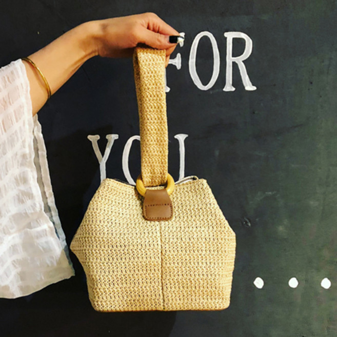 미쓰백 라투 라탄백 여성 밀짚 토트백 라탄 수납이 좋은 손가방