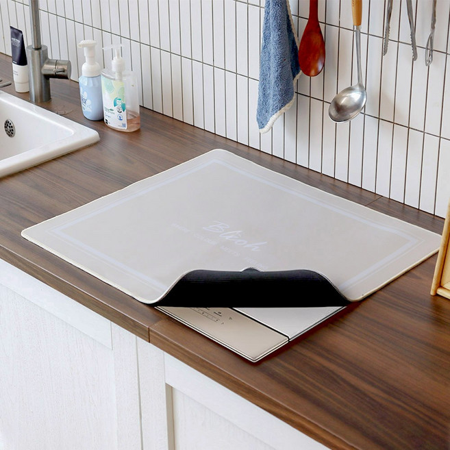 내열 블레오 인덕션 커버 덮개 특대형, 1개, 밀크