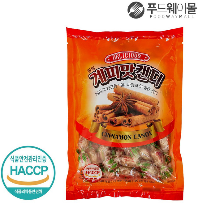 한일 계피맛 캔디 300g, 1개