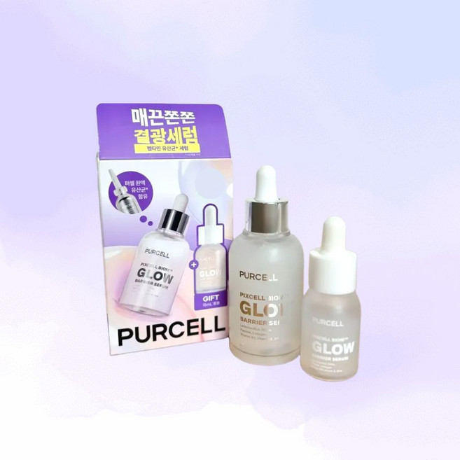 퍼셀 픽셀바이옴 글로우 배리어 세럼 50ml+15ml 기획세트 [정품배송] PURCELL, 1개