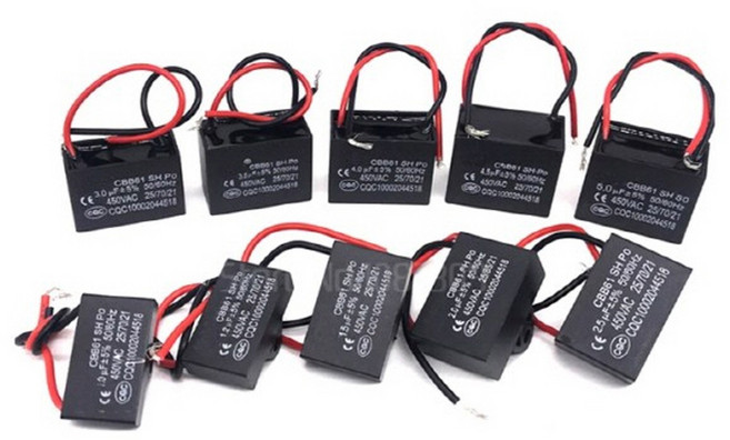 기동콘덴서 / 0.8uF- 6.0uF / CBB61 / AC모터 / 선풍기 모터 / 무극성, 1.2uF, 1개