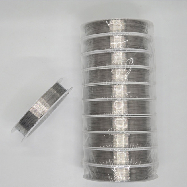 유유성안 공예용와이어 실버 색상, 1개, 실버 0.3mm